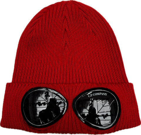 CP Company Google Hat Thin Knit // RED 439