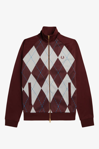 Fred Perry Argyle Track Jacket J1319 // OXBLOOD 597