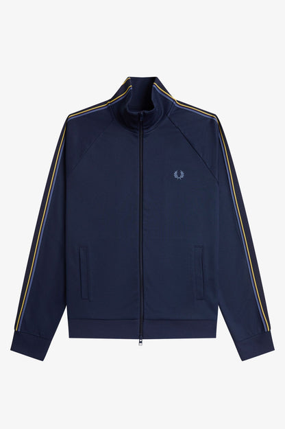Fred Perry J2309 Tramline Tape Track Jacket // TENNIS BLUE