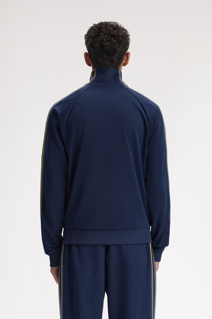 Fred Perry J2309 Tramline Tape Track Jacket // TENNIS BLUE