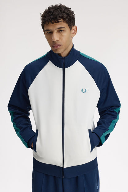 Fred Perry J2327 Track Jacket // SNOW WHITE 129