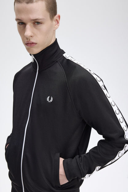 Fred Perry Taped Track Jacket J4620  // BLACK 198