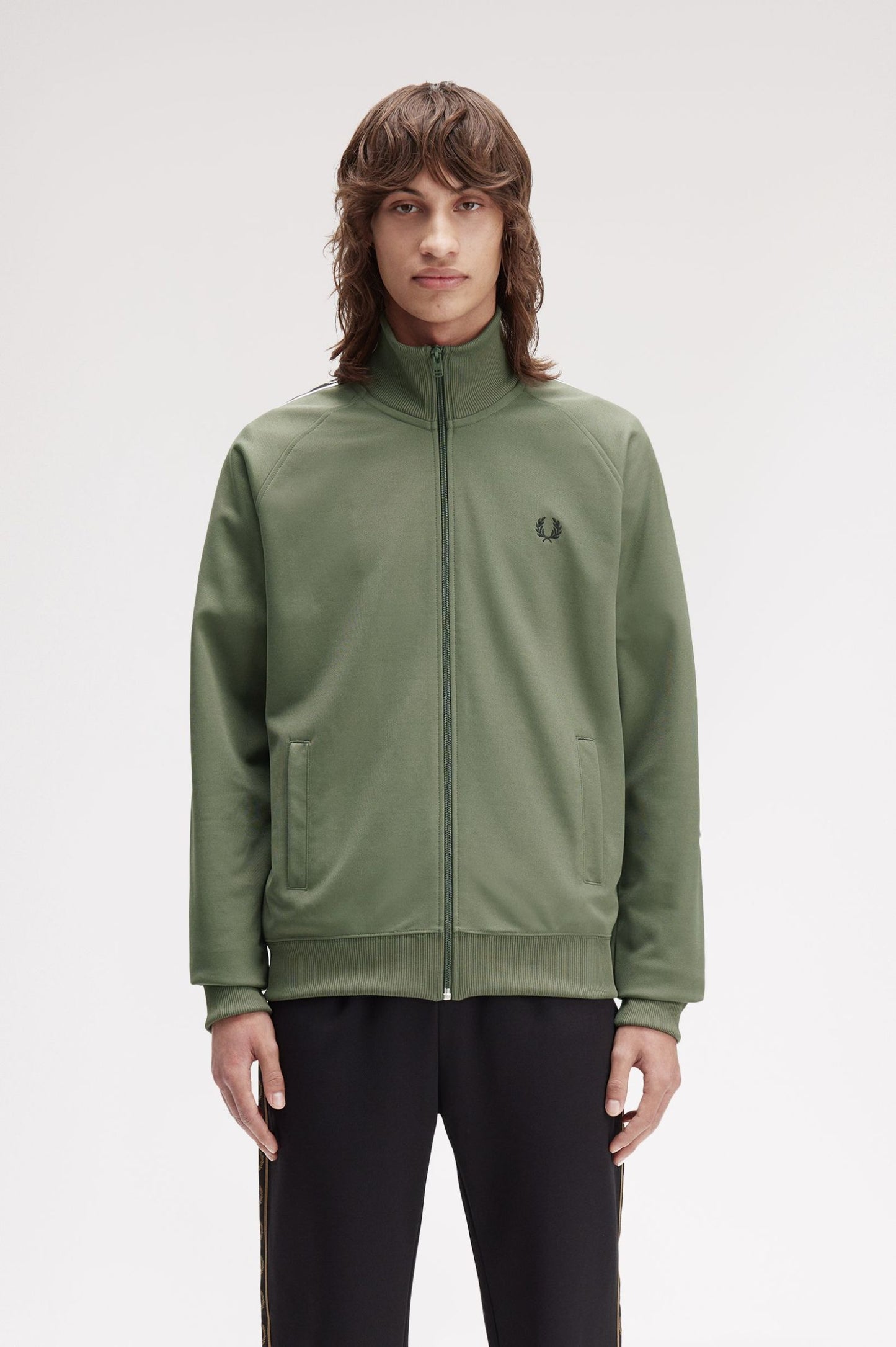 Fred Perry Taped Track Jacket J4620  // GREEN Z50