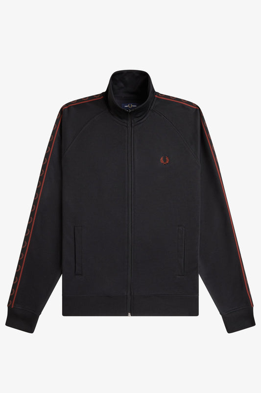 Fred Perry Contrast Tape Track Jacket // BLACK 220