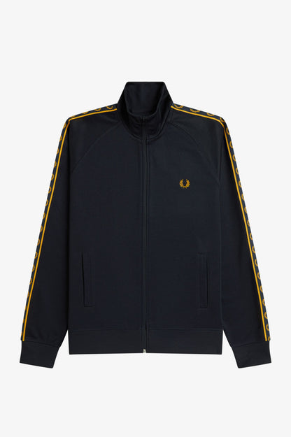 Fred Perry Contrast Tape Track Jacket // NAVY 248