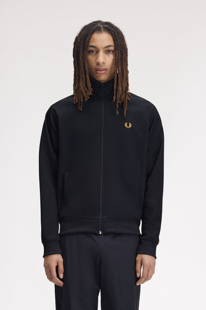 Fred Perry Contrast Tape Track Jacket // NAVY 248