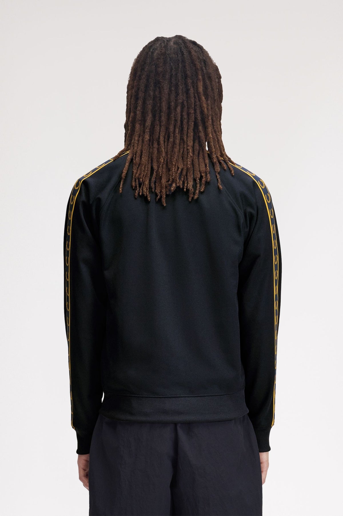 Fred Perry Contrast Tape Track Jacket // NAVY 248