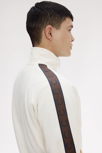 Fred Perry Contrast Tracktop J5557 // ECRU/BURNT 42A