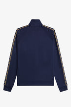 Fred Perry J5557 Contrast Tape Track Jacket // Tennis Blue Champagne