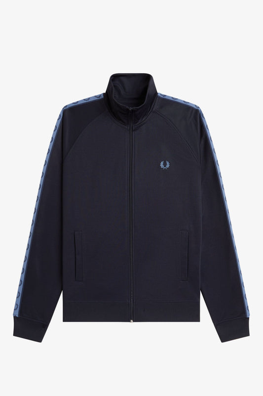 Fred Perry J5557 Contrast Tape Ringer Track Jacket // NAVY 93A