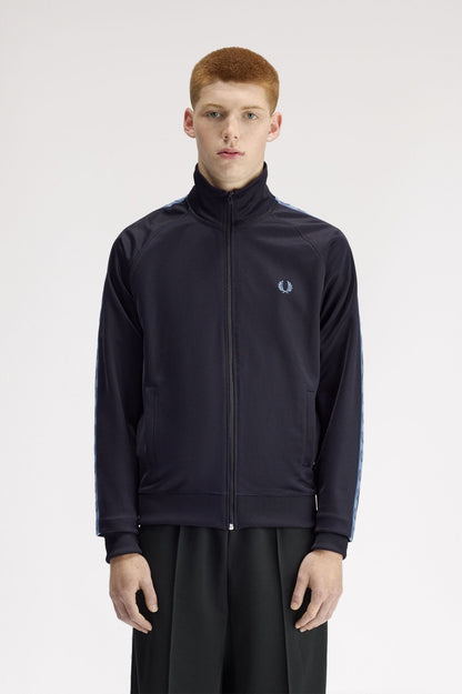 Fred Perry J5557 Contrast Tape Ringer Track Jacket // NAVY 93A