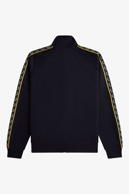 Fred Perry Contrast Tape Track Jacket J5557 // NAVY/HONEYCOMB W75