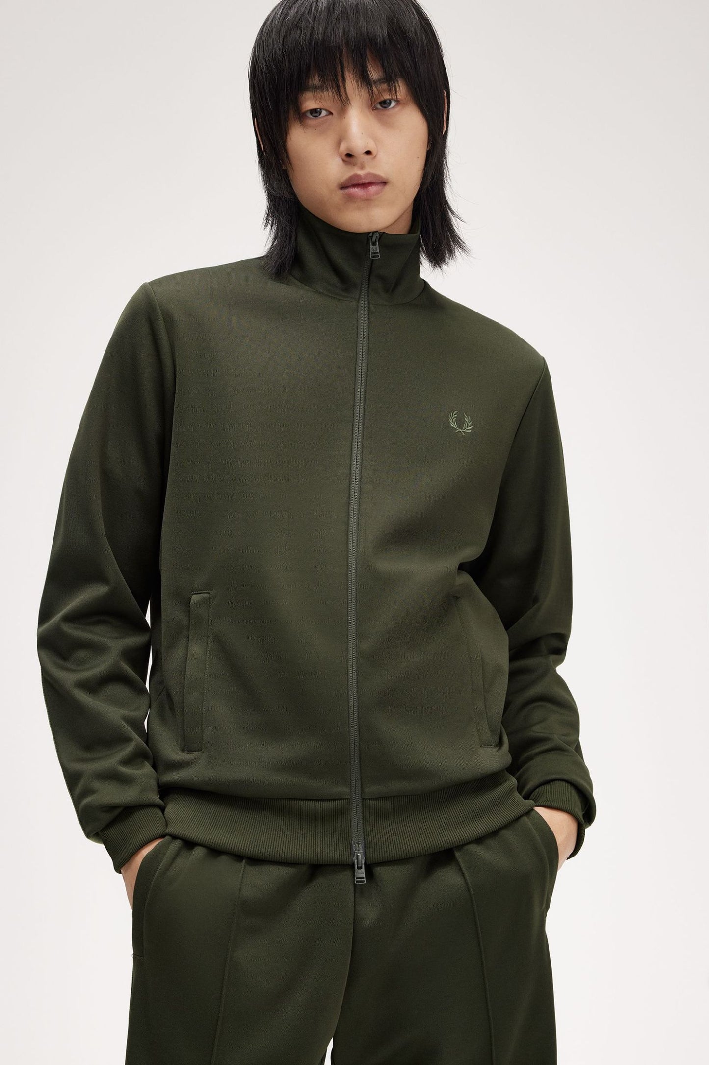 Fred Perry Track Jacket J7826 // HUNTING GREEN 408