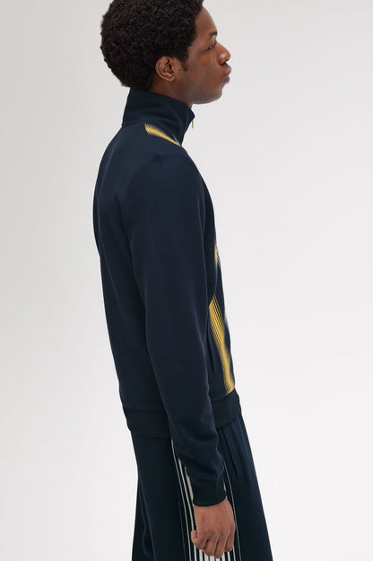 Fred Perry Ombre Stripe Track Jacket J8561 // NAVY 608