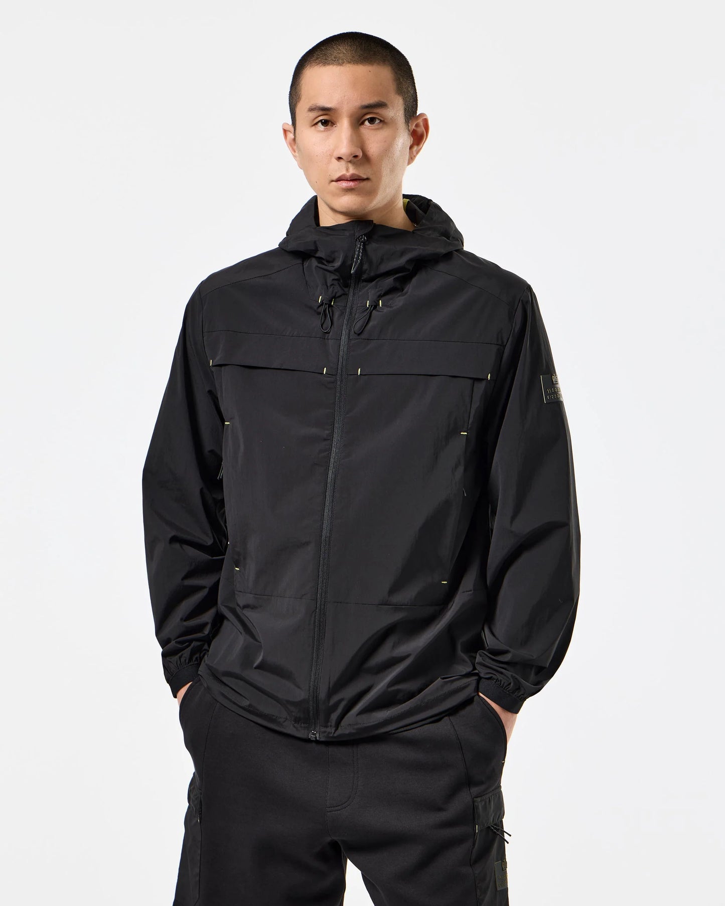 Weekend Offender Guadalajara Windbreaker Jacket // BLACK