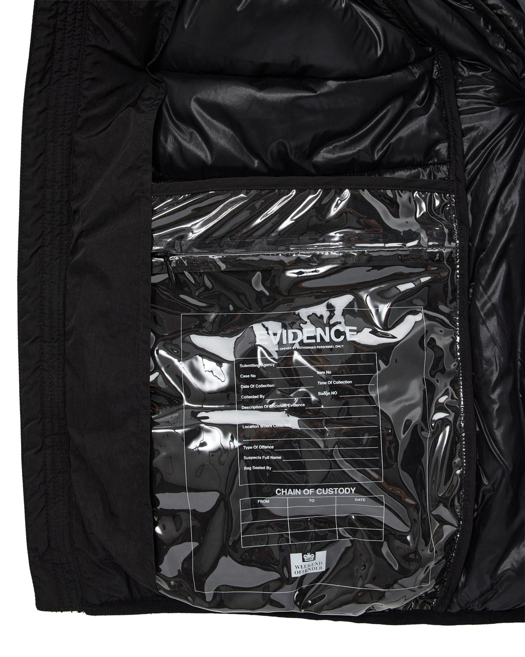 Weekend Offender La Guardia Puffer Jacket // BLACK