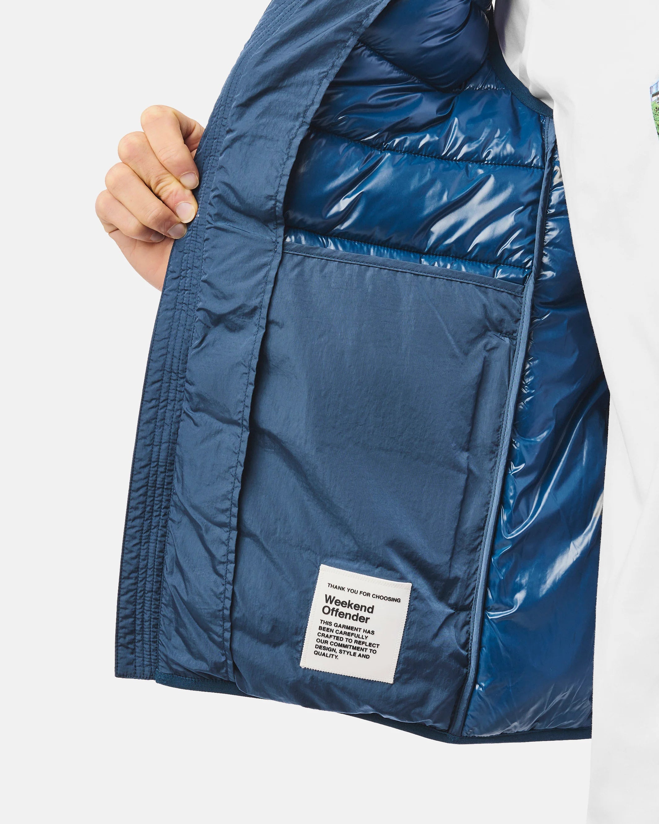 Weekend Offender Gacha Gilet // LAGOON BLUE