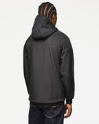 Weekend Offender Stipe Softshell Jacket // BLACK
