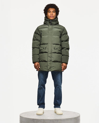 Weekend Offender Lombardo Longline Primaloft Jacket // FOREST GREEN