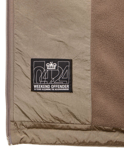 Weekend Offender Technician Fleece Jacket // MOCHA BROWN