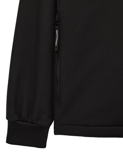 Weekend Offender Stipe Softshell Jacket // BLACK