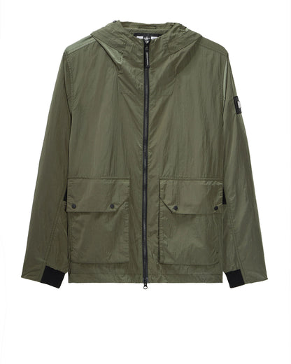 Weekend Offender Valencia Mesh Face Shield Jacket // CASTLE GREEN