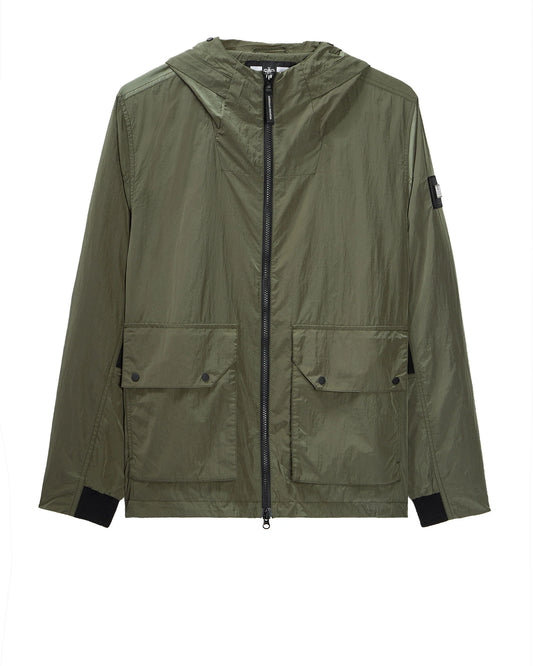 Weekend Offender Valencia Mesh Face Shield Jacket // CASTLE GREEN