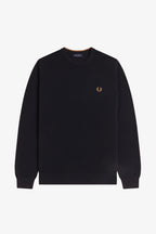 Fred Perry Piqué Stitch Jumper // NAVY 795