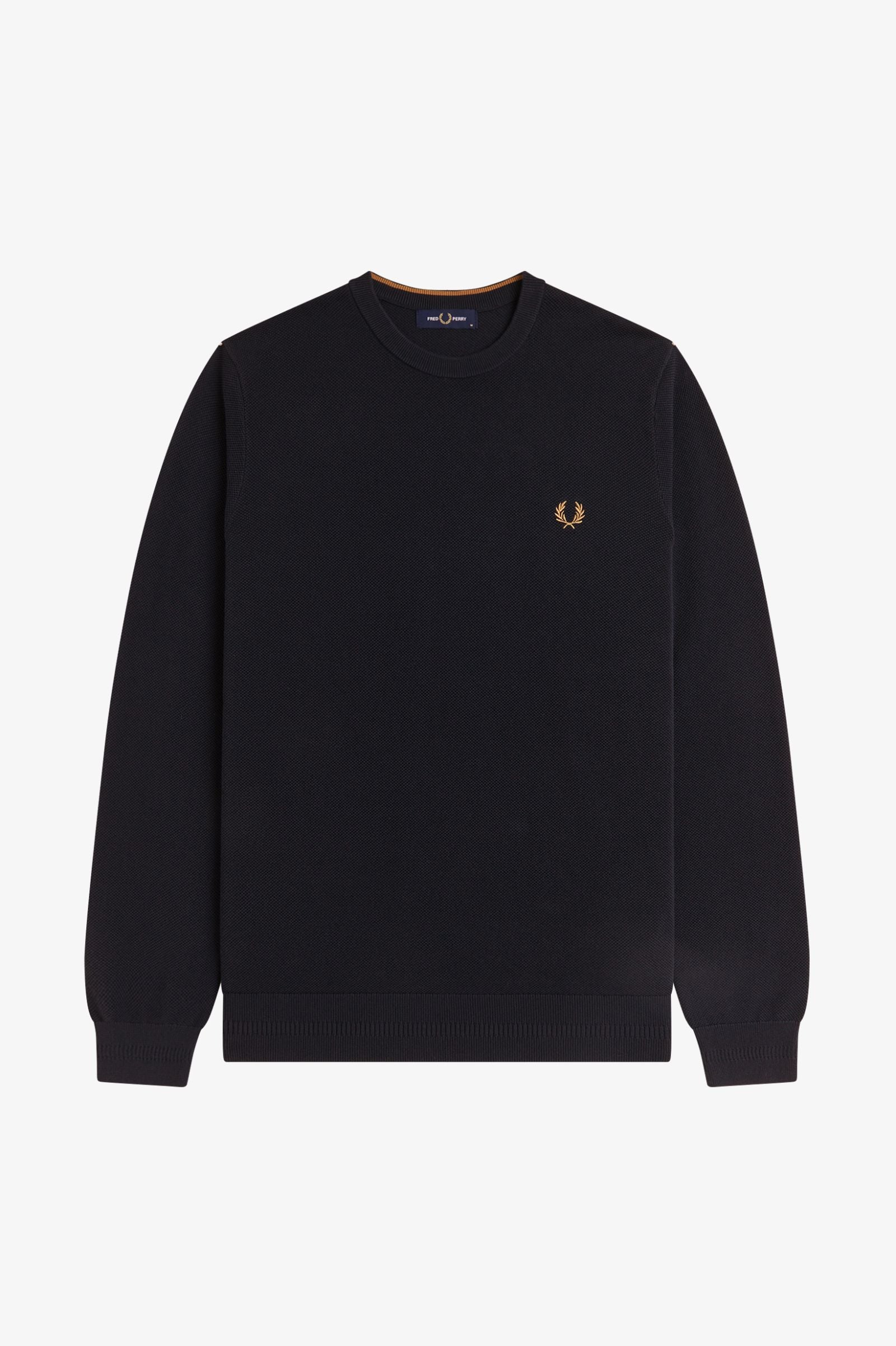 Fred Perry Piqué Stitch Jumper // NAVY 795
