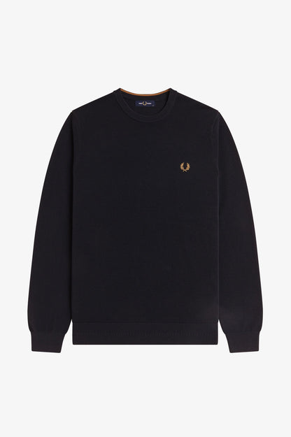 Fred Perry Piqué Stitch Jumper // NAVY 795