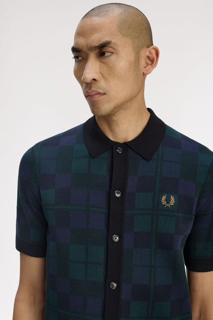 Fred Perry Black Watch Knit K1553 // TARTAN 37A