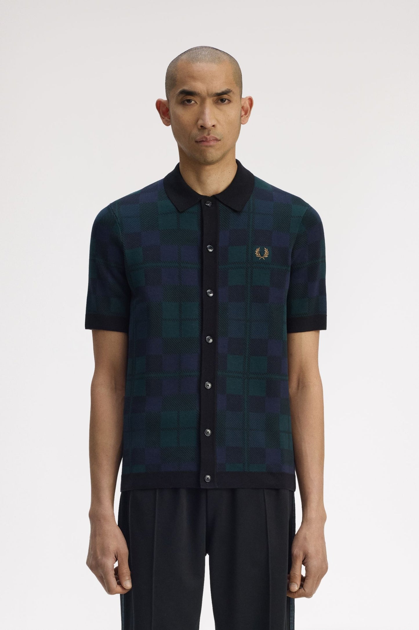Fred Perry Black Watch Knit K1553 // TARTAN 37A