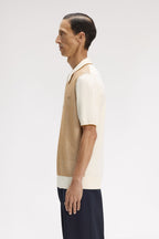Fred Perry Tonic Waffle Knitted Shirt K2307 // ECRU