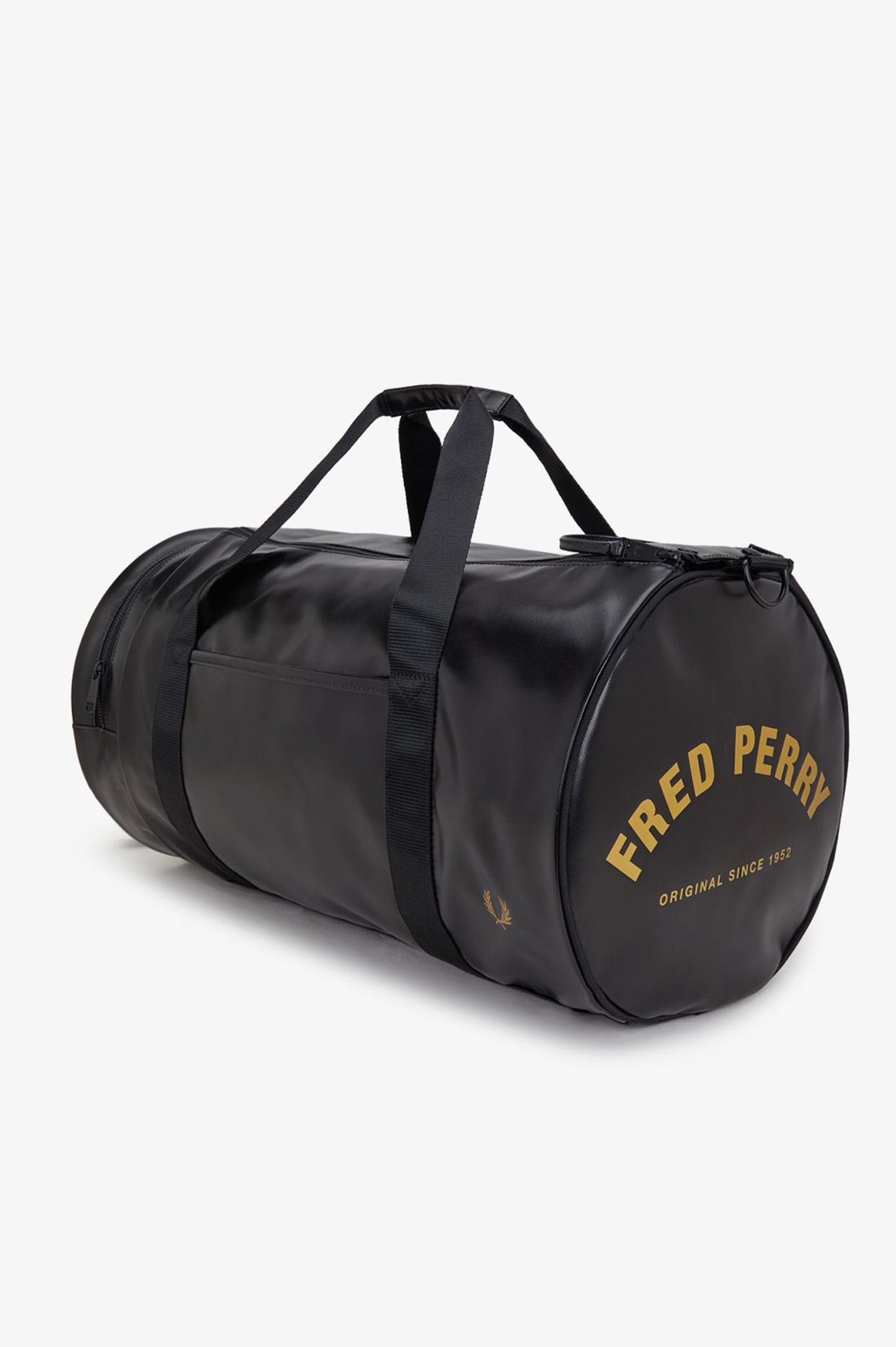 Fred Perry Barrel Bag L7260 // Black/Gold 774