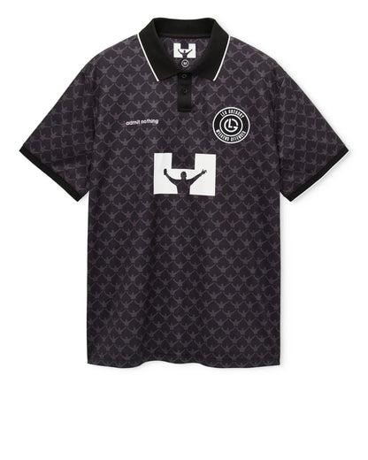 Weekend Offender Ardiles Football Shirt // BLACK