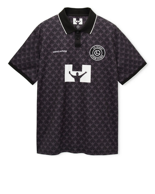 Weekend Offender Ardiles Football Shirt // BLACK