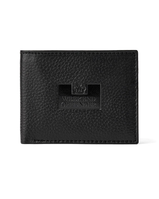 Weekend Offender Leather Billfold Wallet With Gift Box // BLACK
