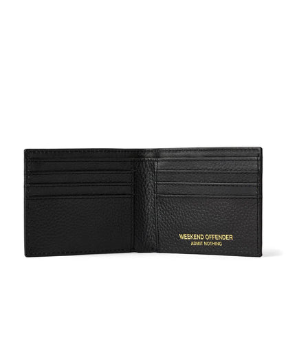 Weekend Offender Leather Billfold Wallet With Gift Box // BLACK