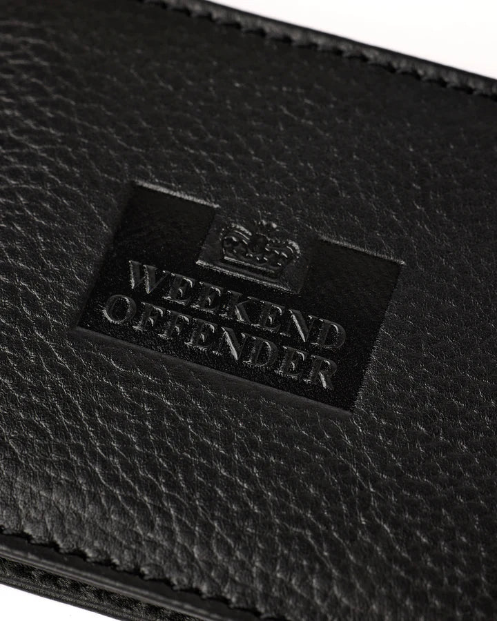 Weekend Offender Leather Billfold Wallet With Gift Box // BLACK