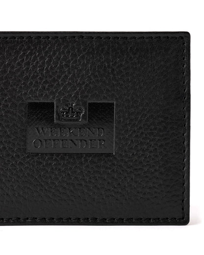 Weekend Offender Leather Billfold Wallet With Gift Box // BLACK