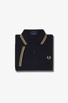Fred Perry M12 157 Made in England Shirt // BLACK/CHAMPANGE