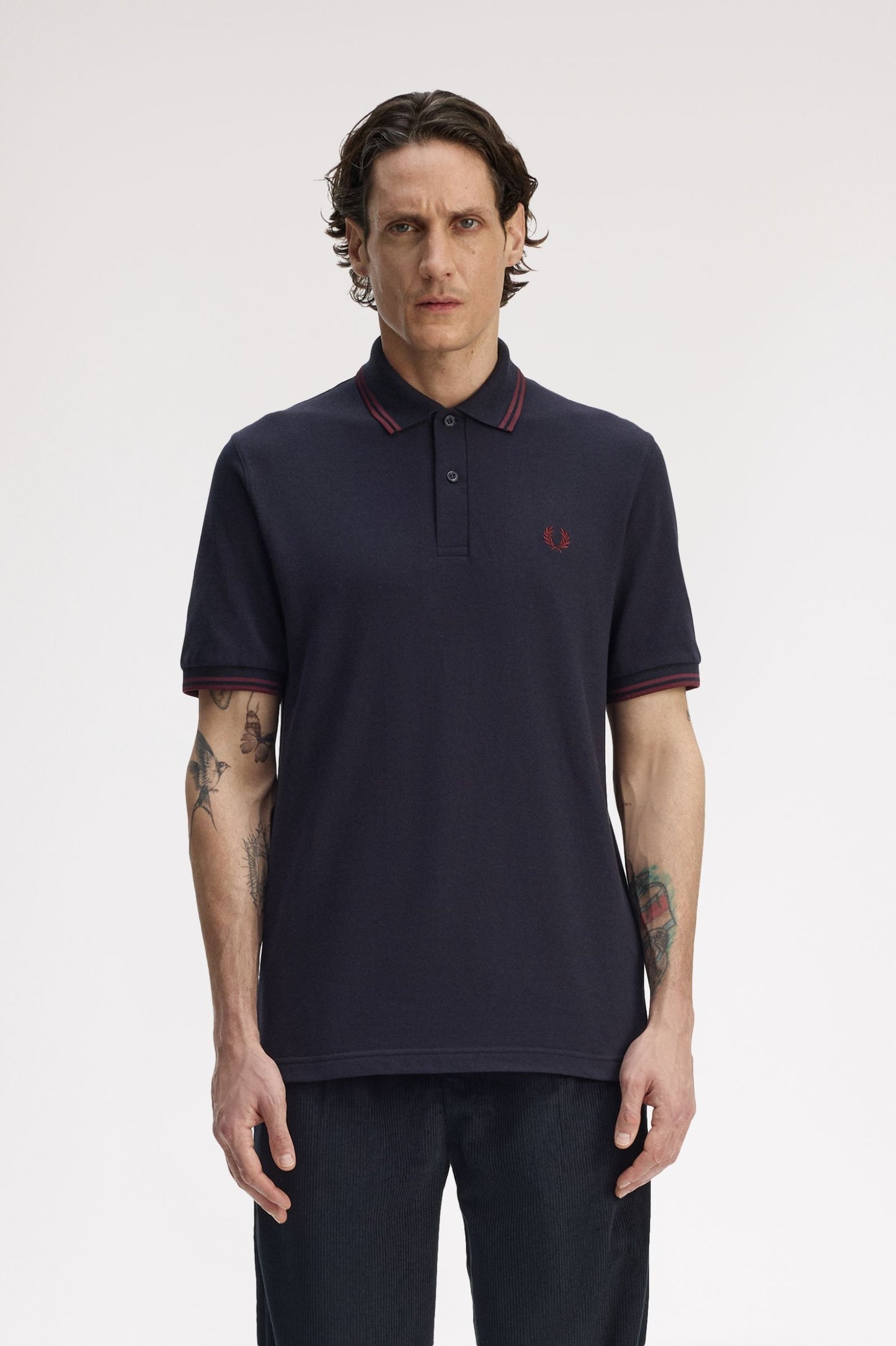 Fred Perry M12 Made In England Polo // NAVY 68A