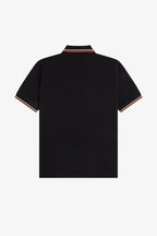 Fred Perry M12 Polo // BLACK TRAMLINE WHITE 93C