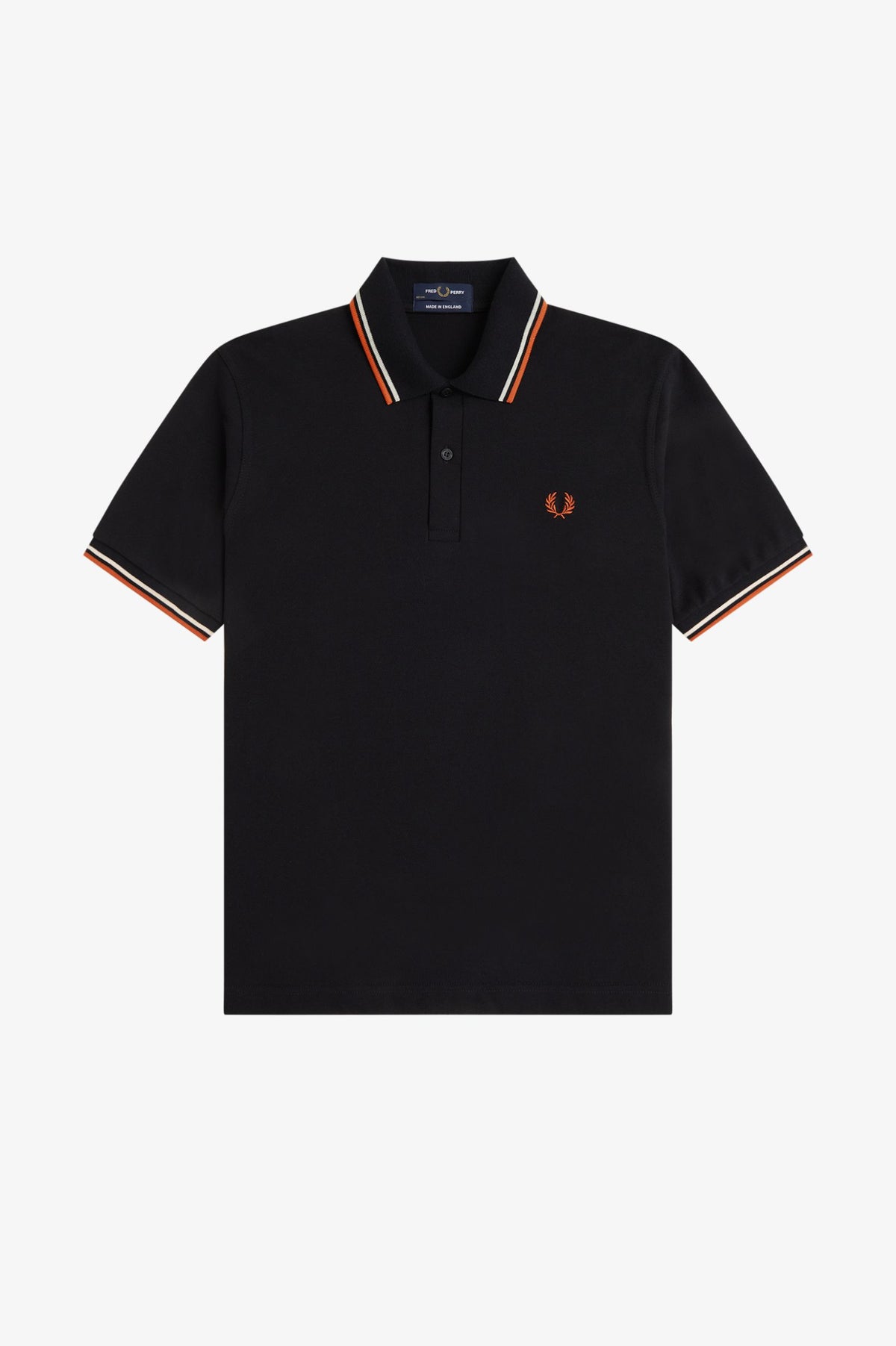 Fred Perry M12 Polo // BLACK TRAMLINE WHITE 93C