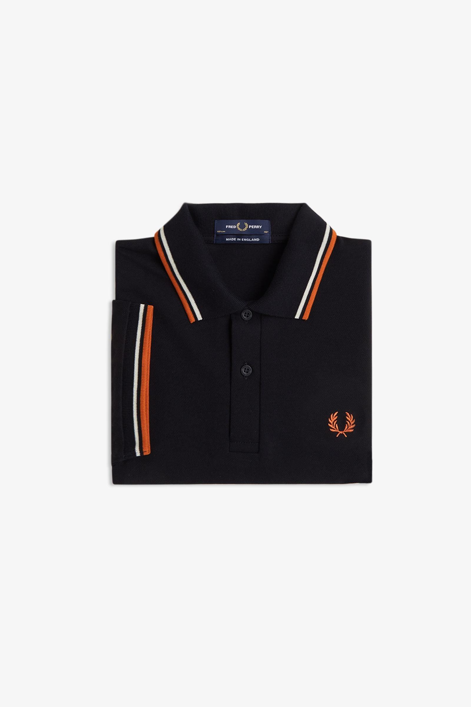 Fred Perry M12 Polo // BLACK TRAMLINE WHITE 93C