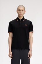 Fred Perry M12 Polo // BLACK TRAMLINE WHITE 93C