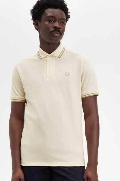 Fred Perry M12 Made In England Polo // LIGHT ECRU Y82