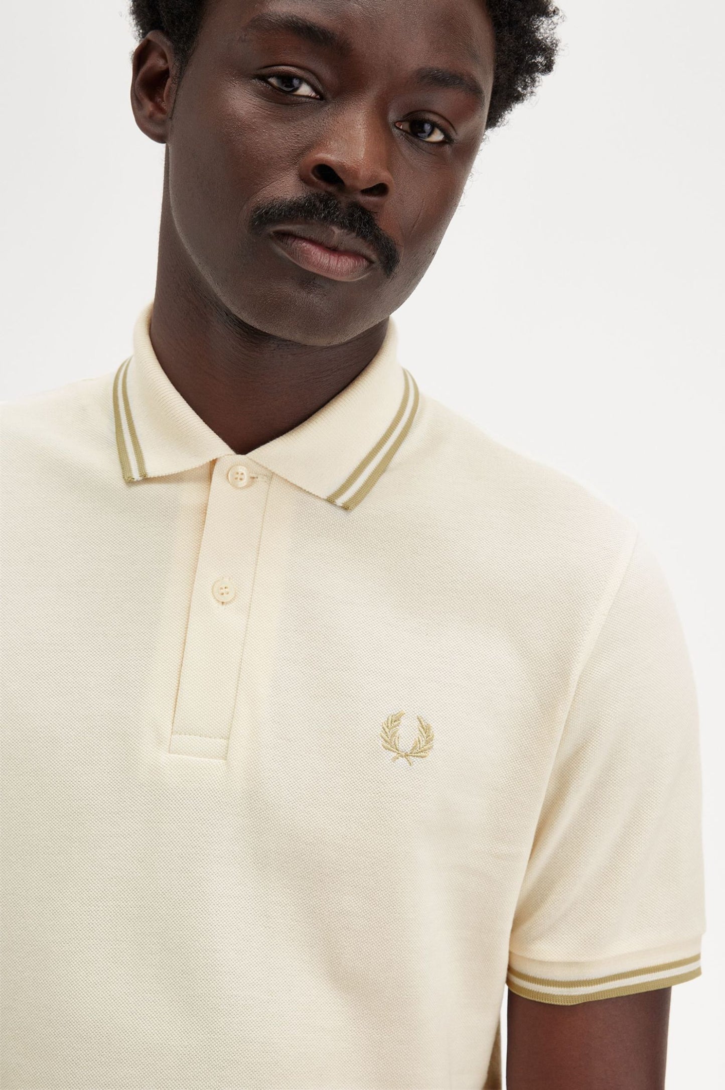 Fred Perry M12 Made In England Polo // LIGHT ECRU Y82