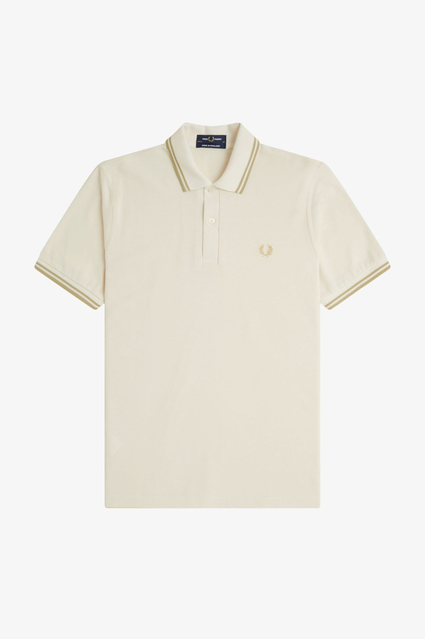 Fred Perry M12 Made In England Polo // LIGHT ECRU Y82