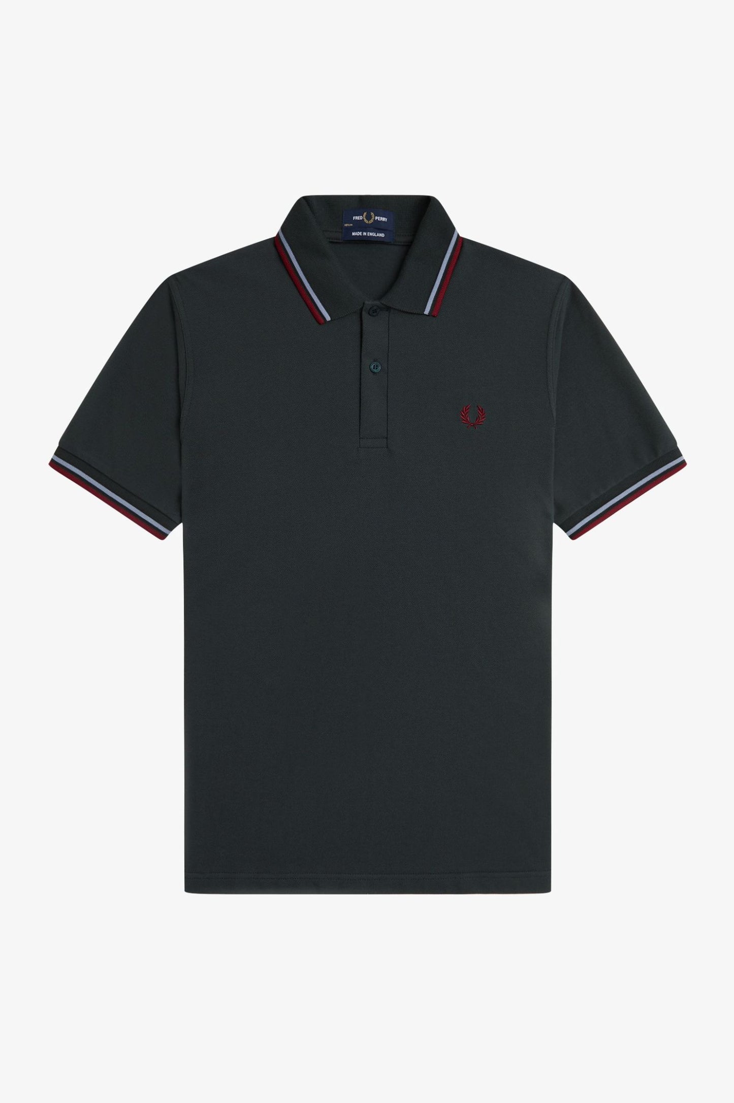 Fred Perry M12 Made In England Polo // NIGHT GREEN Y85